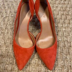 j crew suede o’dorsay heels